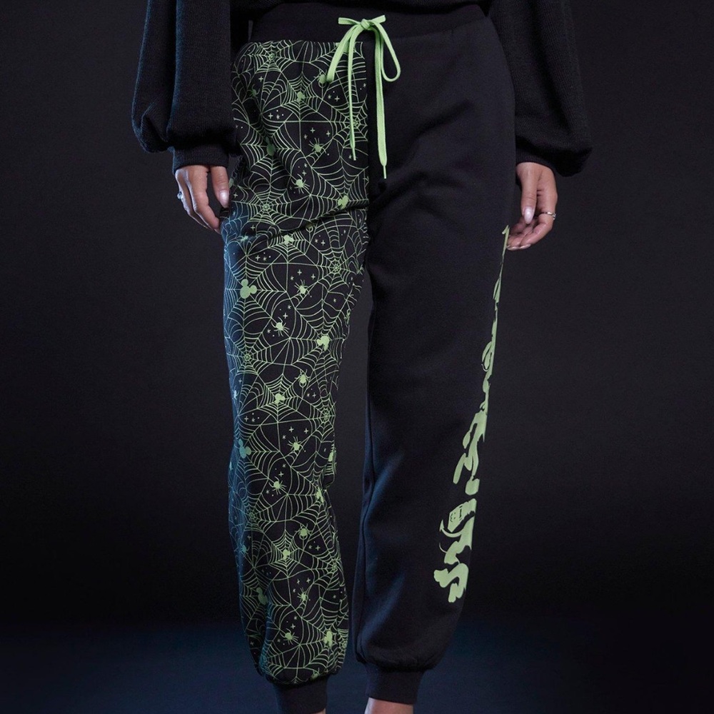 Disney Halloween Split Glow‎ In The Dark Jogger Sweatpants Hot Topic
